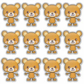 Kawaii Brown Beer_GC - Sticker (Voorkant)
