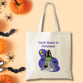 Kawaii Bruid van Frankenstein Halloween met Snoep Tote Bag