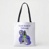 Kawaii Bruid van Frankenstein Halloween met Snoep Tote Bag (Voorkant)