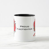 Kawaii Brunette Firefighter Girl Mok (Midden)