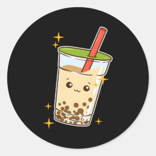 Kawaii Bubble Tea Boba Melk Thee Tapioca Ronde Sticker