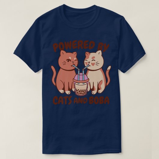Kawaii Bubble Tea Cats - Funny Boba Tea 1188 T-shirt (Design voorkant)
