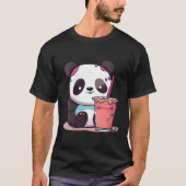Kawaii Bubble Tea Panda Boba-Tea Japans T-shirt (Voorkant)