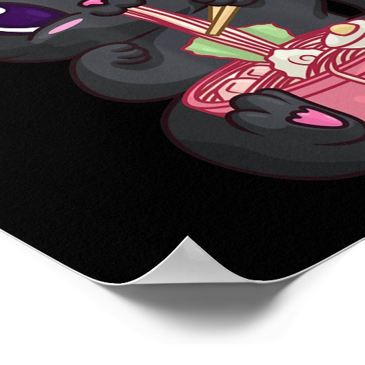 Kawaii Bubble Tea's for Women Boba Maneki Neko Cat Poster (Hoek)