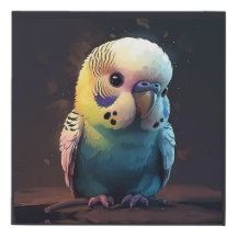 Kawaii Budgie Delight - AI-gegenereerde kunst