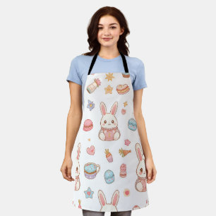 Kawaii Bunny Café Pasen Cute Chibi Konijnen Schort
