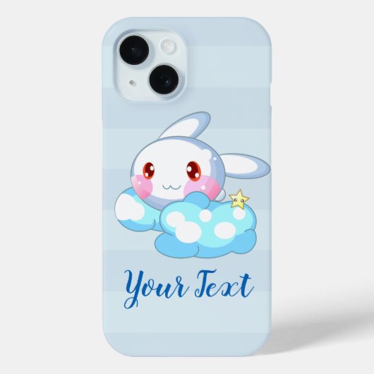 Kawaii Bunny, Cloud & Star Custom Case-Mate iPhone Case (Achterkant)