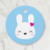 Kawaii Bunny Emoties Bedankjes Labels (Voorkant)