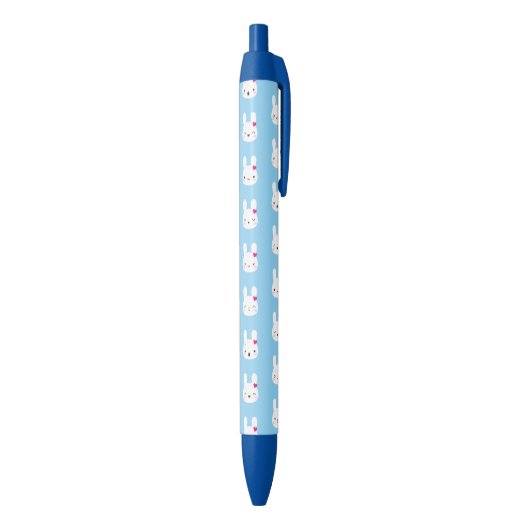 Kawaii Bunny Emoties Zwarte Inkt Pen (Achterkant (Verticaal))