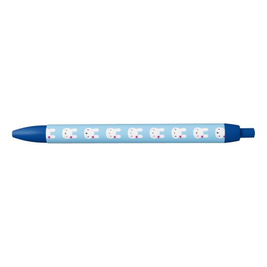 Kawaii Bunny Emoties Zwarte Inkt Pen (Voorkant)