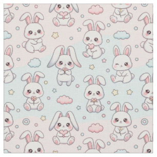 Kawaii Bunny Gelukkig Konijn Stof