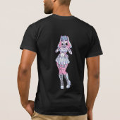 Kawaii Bunny Girl Pastel Furry T-shirt (Achterkant)