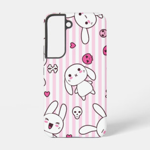 Kawaii Bunny Gothic Telefoonhoesje – Schattige Roz Samsung Galaxy Hoesje