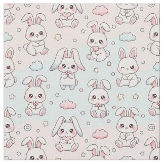 Kawaii Bunny Happy Rabbit Stof