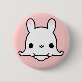 Kawaii Bunny (je verandert de achtergrond!) Ronde Button 5,7 Cm