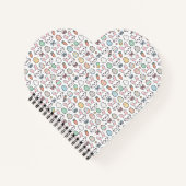 Kawaii Bunny Pasen Hart Notitieboek (Voorkant)