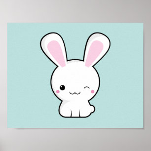Kawaii bunny poster