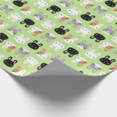 Kawaii Bunny Rabbits Cadeaupapier (Hoek)