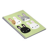 Kawaii Bunny Rabbits Notitieboek (Rechterzijde)