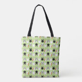 Kawaii Bunny Rabbits Reversible Tote Bag (Achterkant)