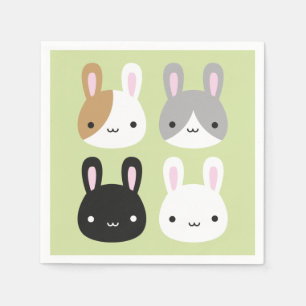 Kawaii Bunny Rabbits Servet