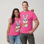 Kawaii Bunny Rabbits spelen akoestische gitaar Car T-shirt (Unisex)