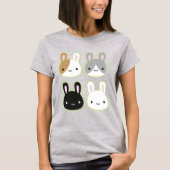 Kawaii Bunny Rabbits T-shirt (Voorkant)