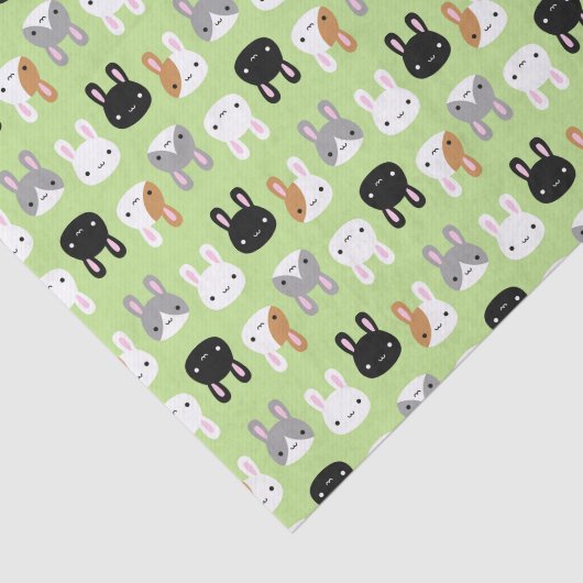 Kawaii Bunny Rabbits Tissuepapier (Detail)