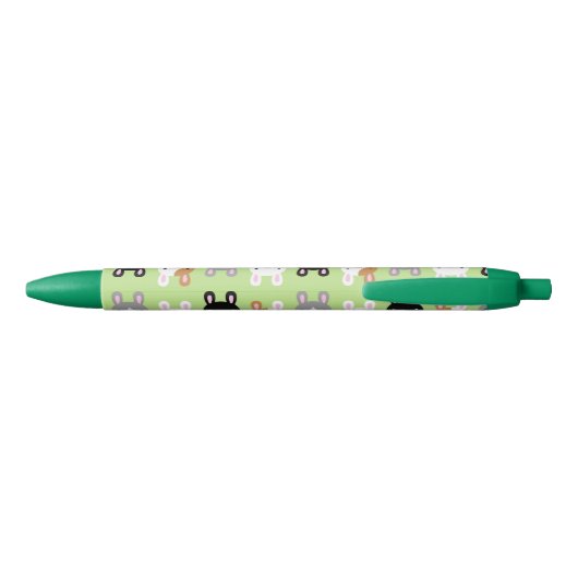 Kawaii Bunny Rabbits Zwarte Inkt Pen (Achterkant)