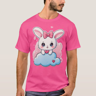 Kawaii Bunny Schattigee Chibi Konijn Kunst op T-shirt