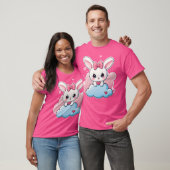 Kawaii Bunny Schattigee Chibi Konijn Kunst op T-shirt (Unisex)
