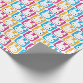Kawaii Bunny Squares Cadeaupapier (Hoek)