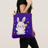 Kawaii Bunny Star Tote Bag Cute and Fun Accessory (Dichtbij)