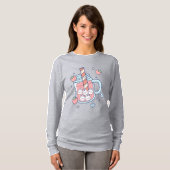 Kawaii Bunny Strawberry Drink T-shirt (Voorkant volledig)