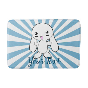 Kawaii Bunny's Hug Custom Badmat