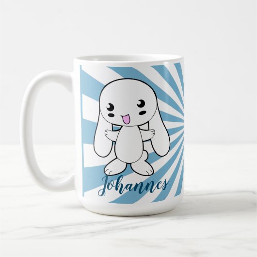 Kawaii Bunny's Hug Custom Koffiemok (Links)