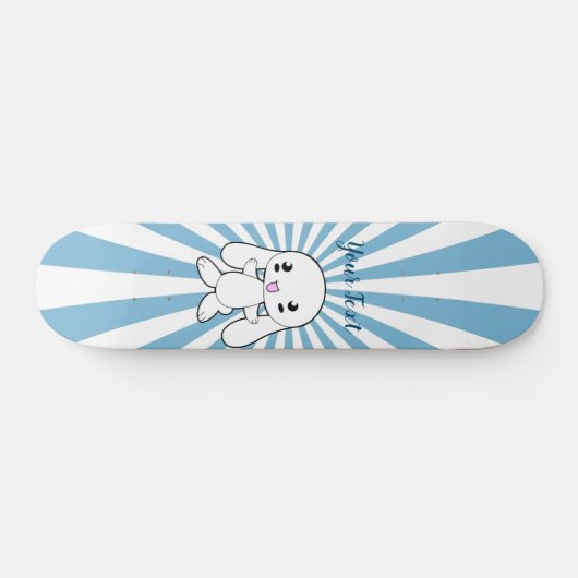 Kawaii Bunny's Hug Custom Persoonlijk Skateboard (Horizontaal)