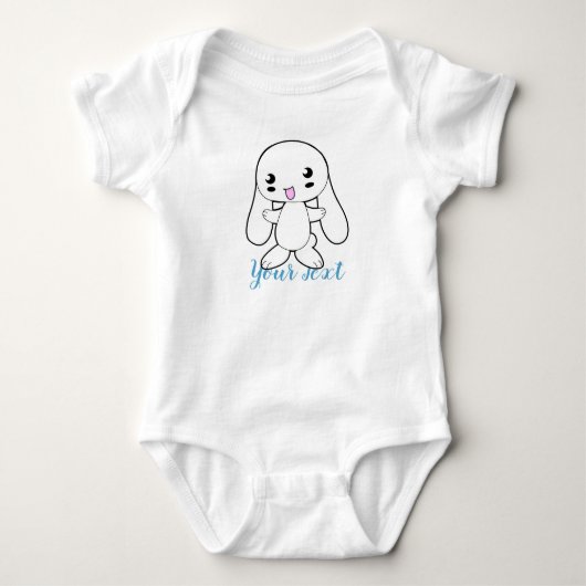 Kawaii Bunny's Hug Custom Romper (Voorkant)
