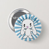 Kawaii Bunny's Hug Custom Ronde Button 5,7 Cm (Voorkant /achterkant)