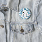 Kawaii Bunny's Hug Custom Ronde Button 5,7 Cm (In situ)