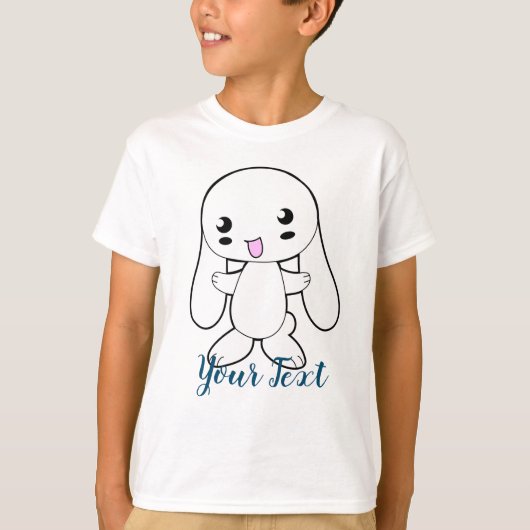 Kawaii Bunny's Hug Custom T-shirt (Voorkant)