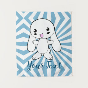 Kawaii Bunny's Hug Custom Wandkleed