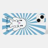Kawaii Bunny's knuffel Custom (blauw) Case-Mate iPhone Case (Achterkant (horizontaal))
