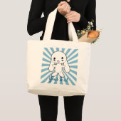 Kawaii Bunny's Knuffel Custom Grote Tote Bag (Voorkant (product))