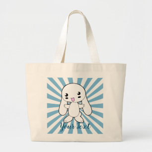 Kawaii Bunny's Knuffel Custom Grote Tote Bag