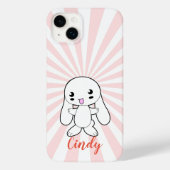 Kawaii Bunny's knuffel Custom (roze) Case-Mate iPhone Case (Achterkant)