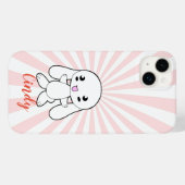 Kawaii Bunny's knuffel Custom (roze) Case-Mate iPhone Case (Achterkant (horizontaal))