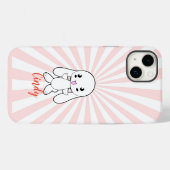 Kawaii Bunny's knuffel Custom (roze) Case-Mate iPhone Case (Achterkant (horizontaal))