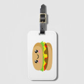 Kawaii Burger Bagagelabel (Voorkant (verticaal))