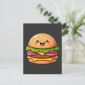 Kawaii Burger Delight Briefkaart (Staand voorkant)